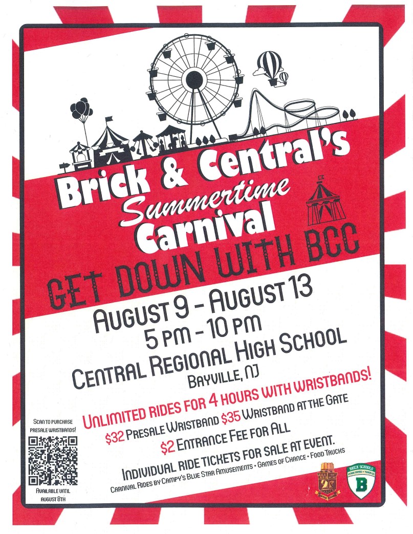 Brick Central S Summertime Carnival Ocean County Tourism