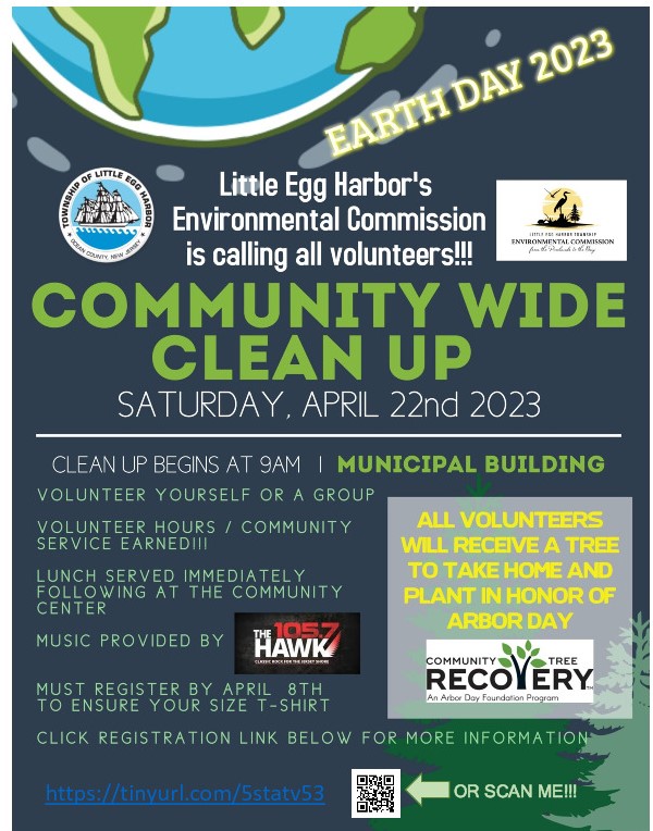 Little Egg Harbor's Earth Day 2023 Community Wide Clean-up - Ocean 