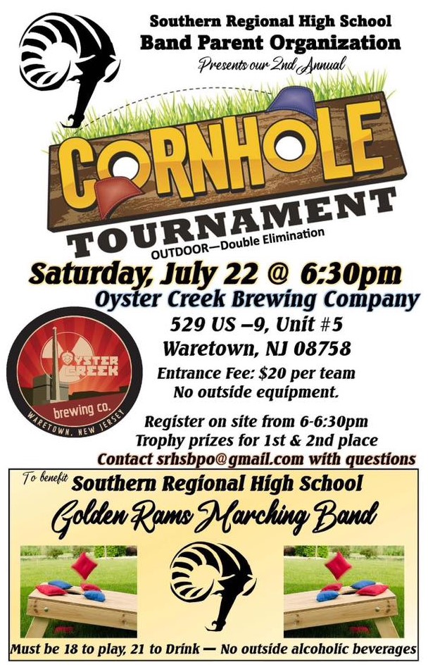 SRHS Band Parents Organization 2nd Annual Cornhole Tournament Ocean County Tourism