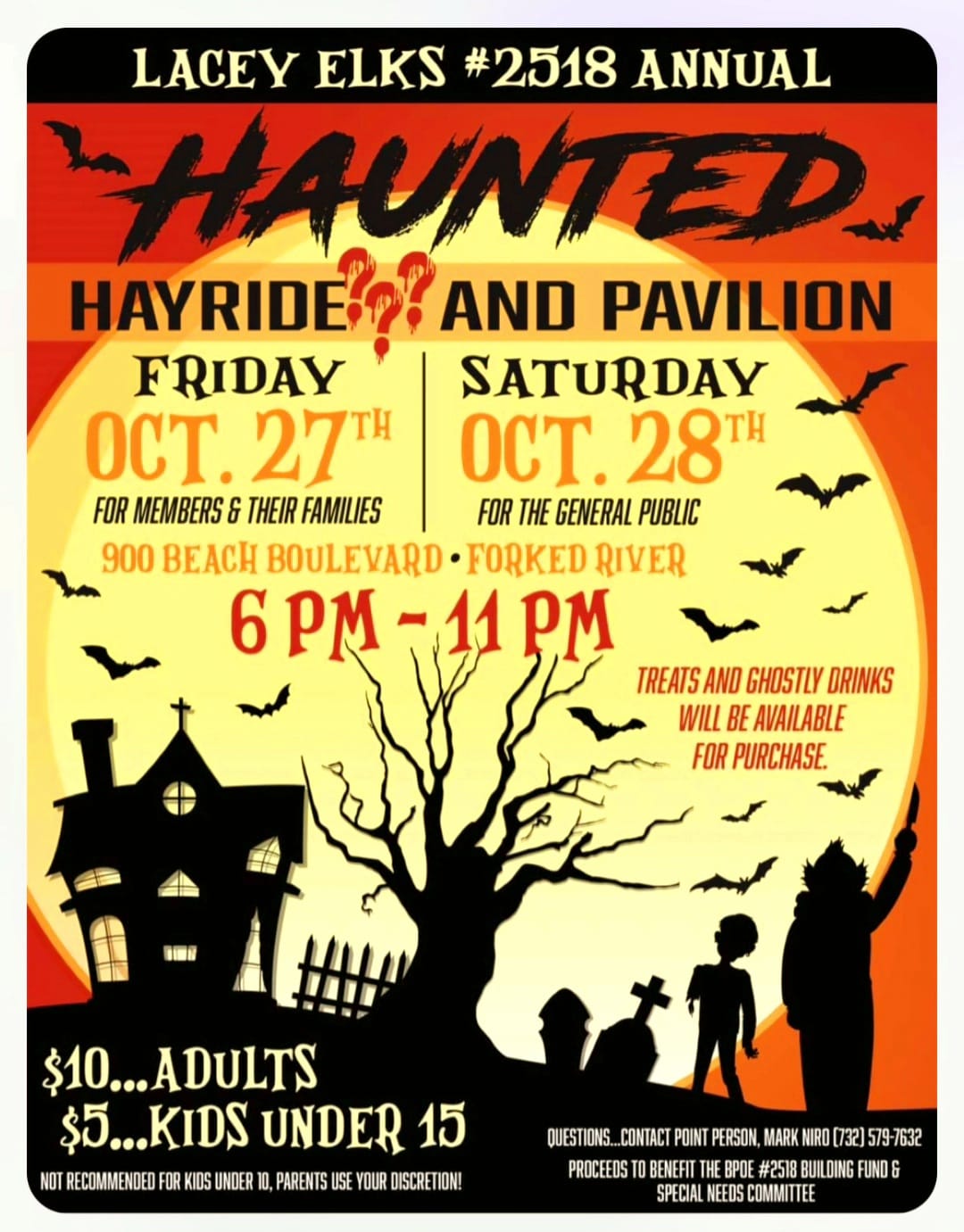 Lacey Elks 2518 Annual Haunted Hayride & Pavillion Ocean County Tourism