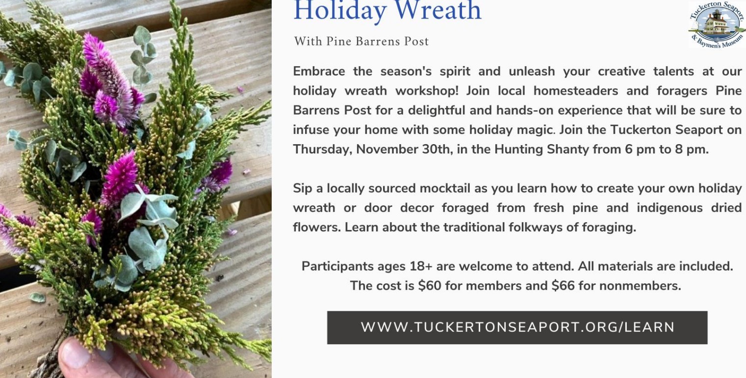 Make a Holiday Wreath with Pine Barrens Post!