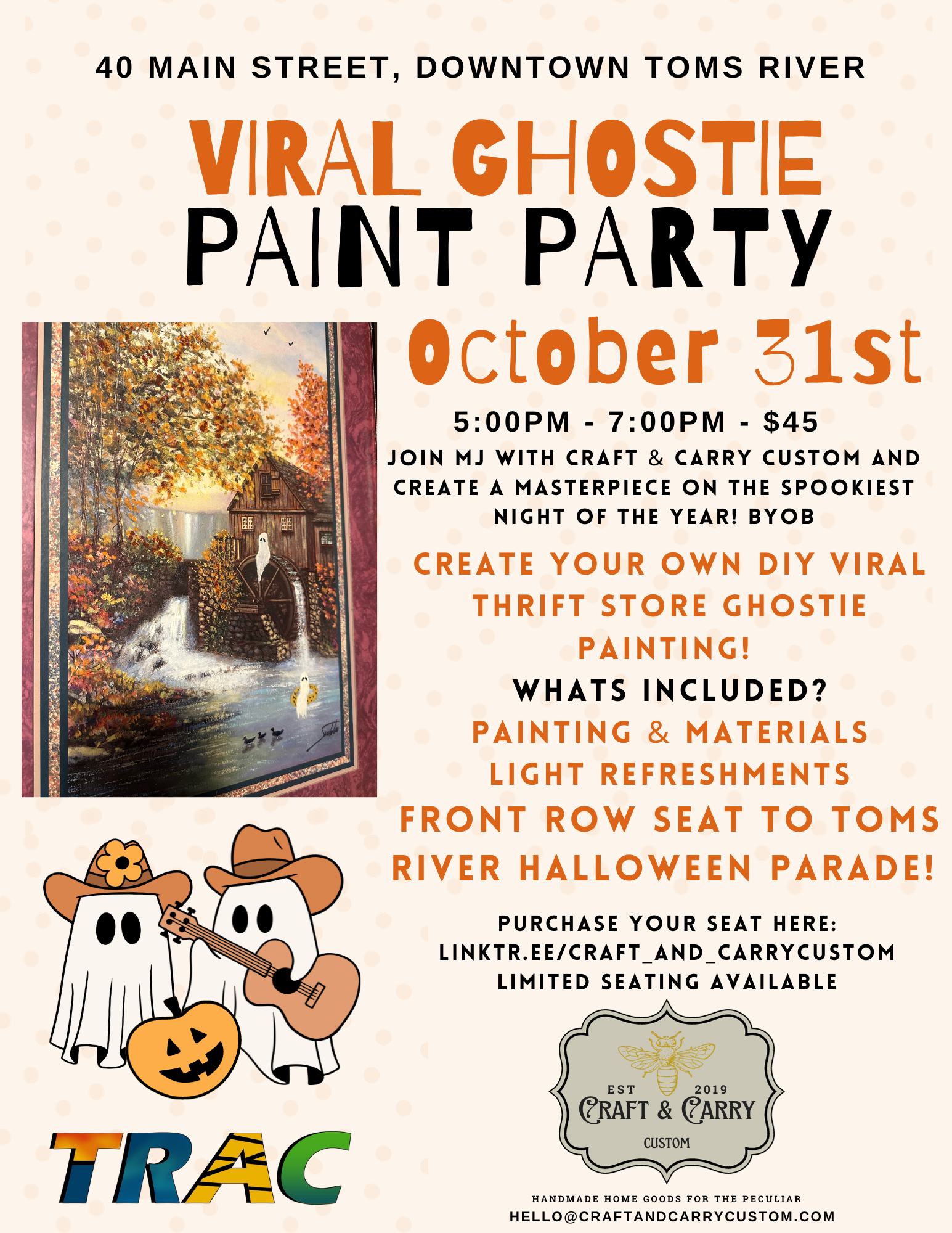 Viral DIY Ghostie Paint Party Ocean County Tourism