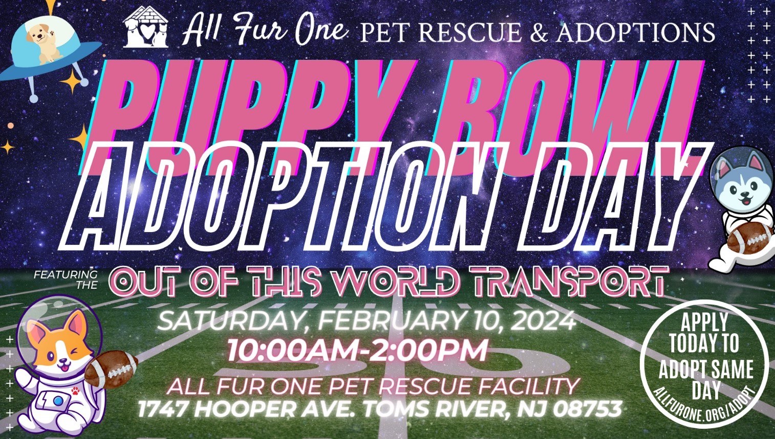 Puppy Bowl Adoption Day! Ocean County Tourism