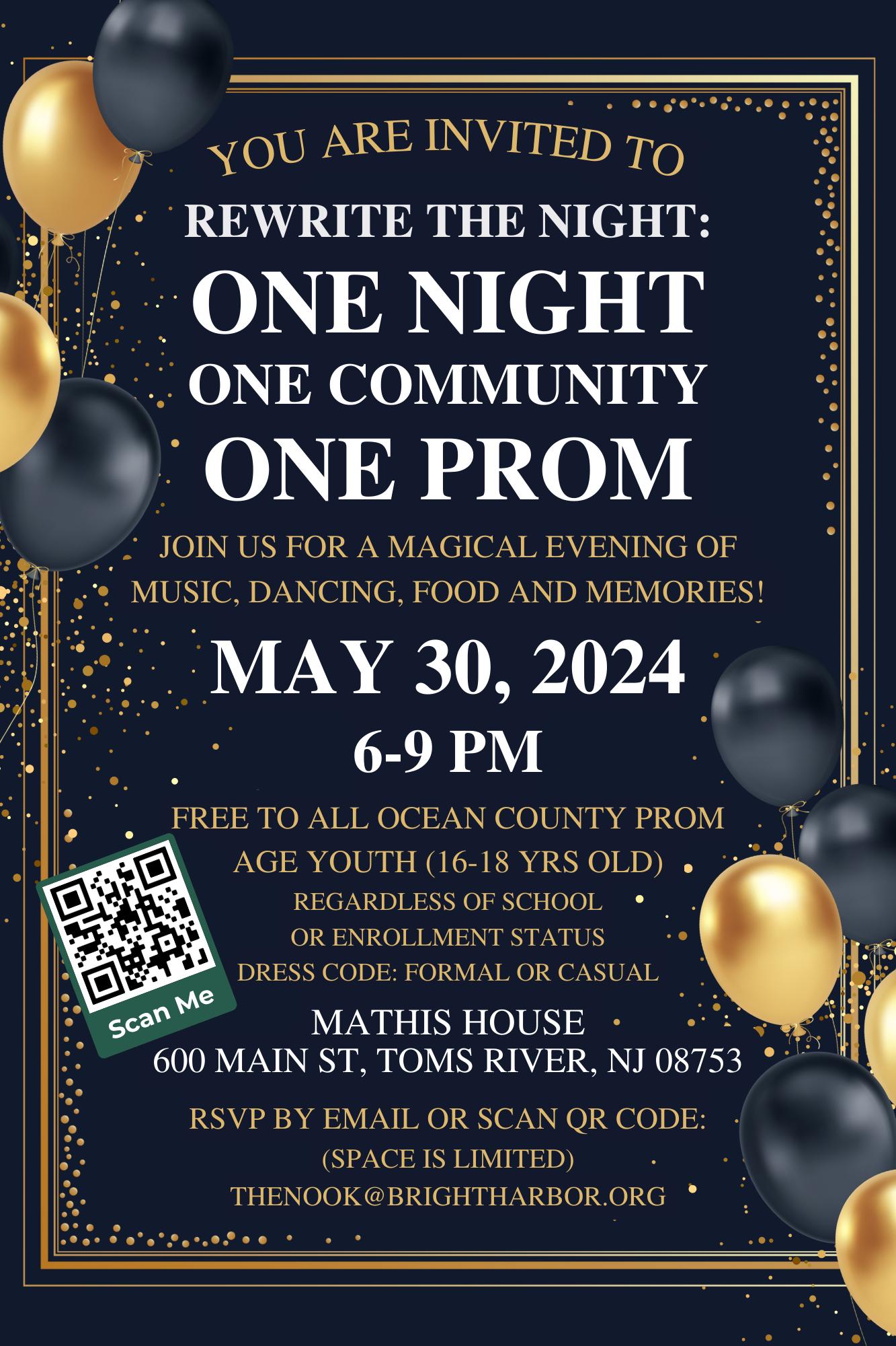 One Night One Community One Prom Ocean County Tourism