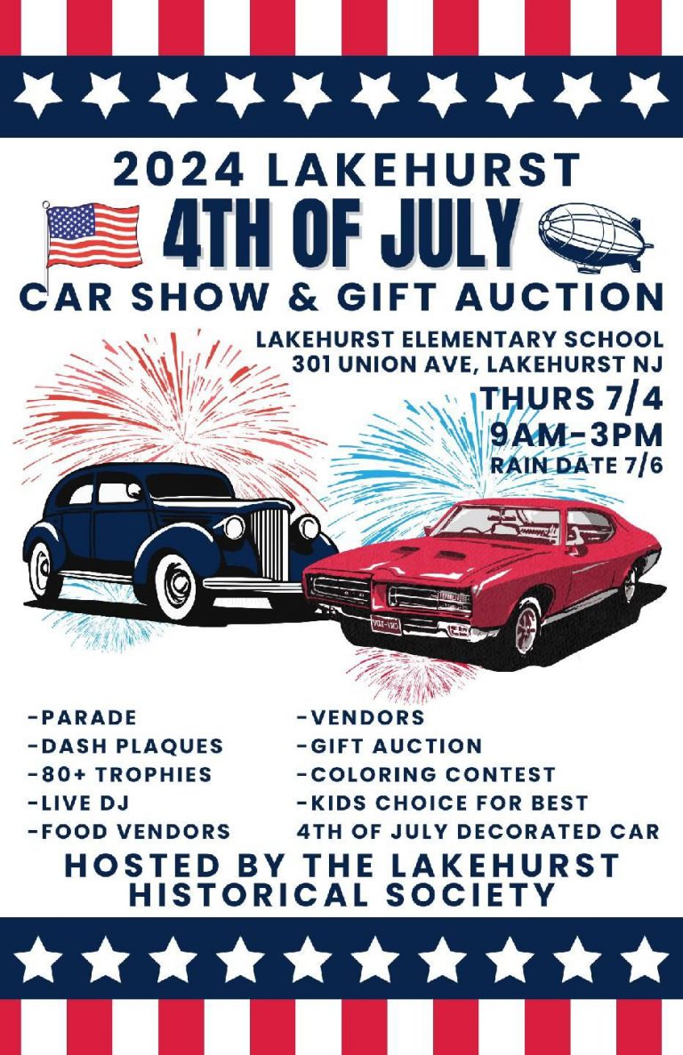 2024 Lakehurst 4th of July Car Show & Gift Auction