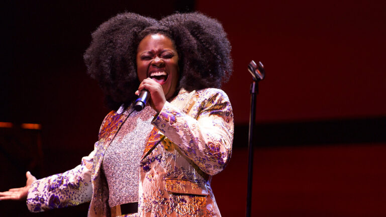 woman singing