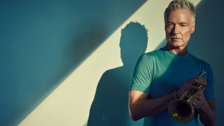 man playing trumpet