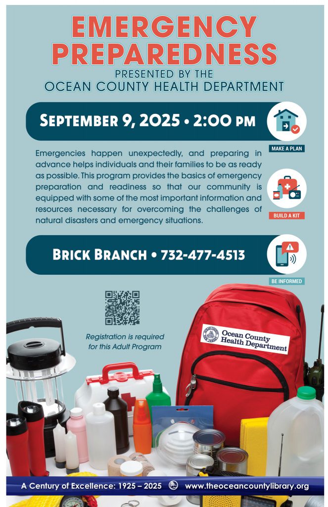 emergency supplies and backpack