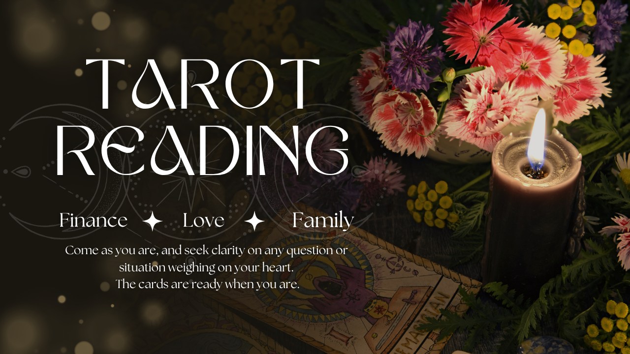 flowers and candle burning