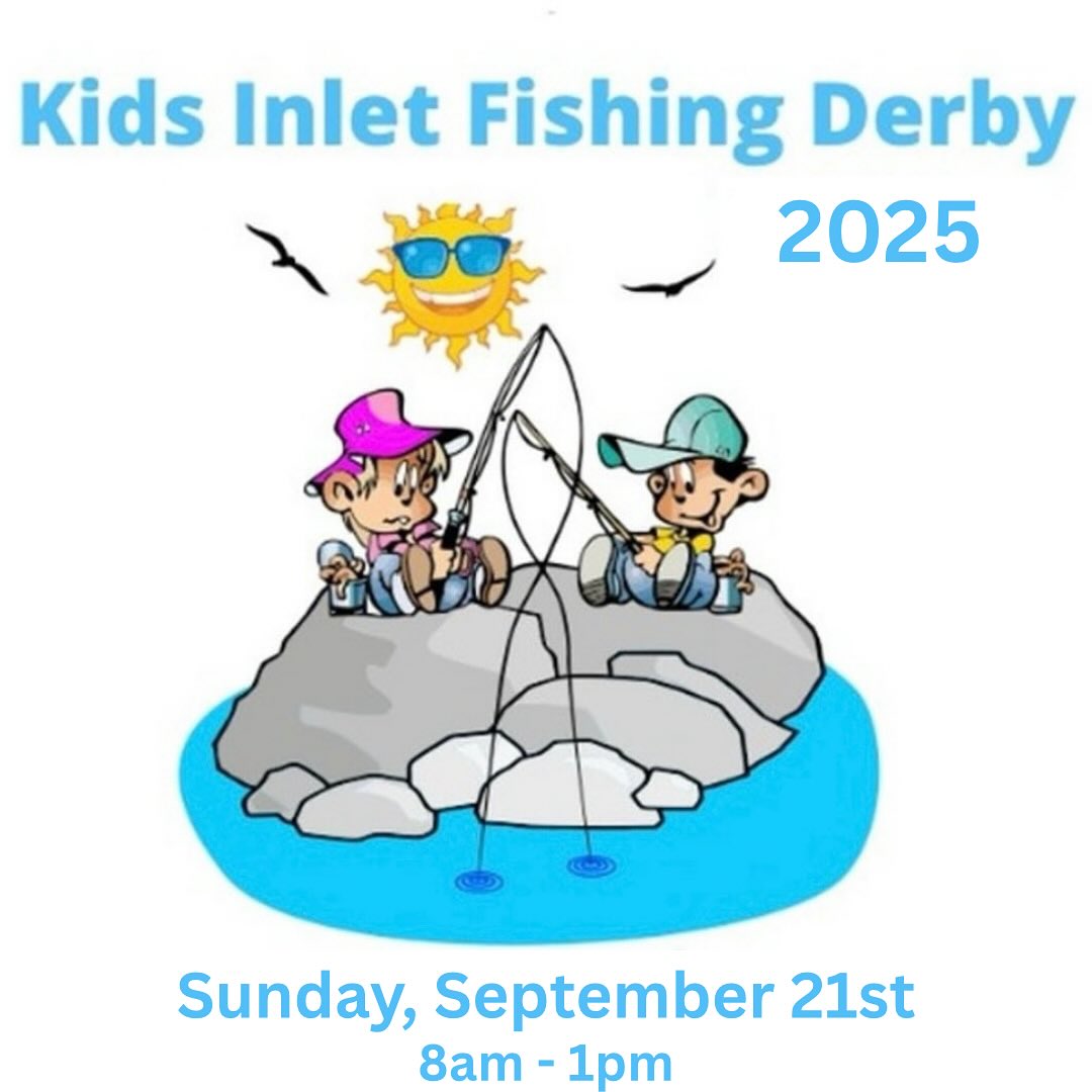 kids fishing on rock graphic