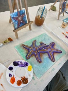 painting of starfish