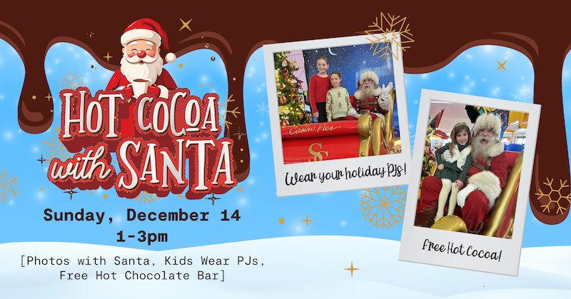 children taking picture with santa