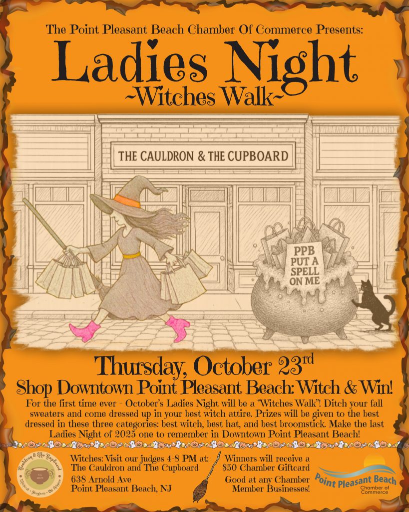 witch holding shopping bags