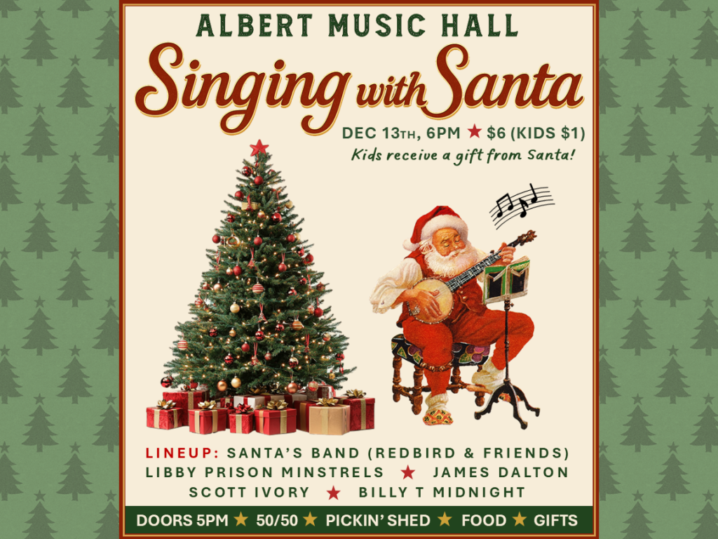 Santa Claus playing music