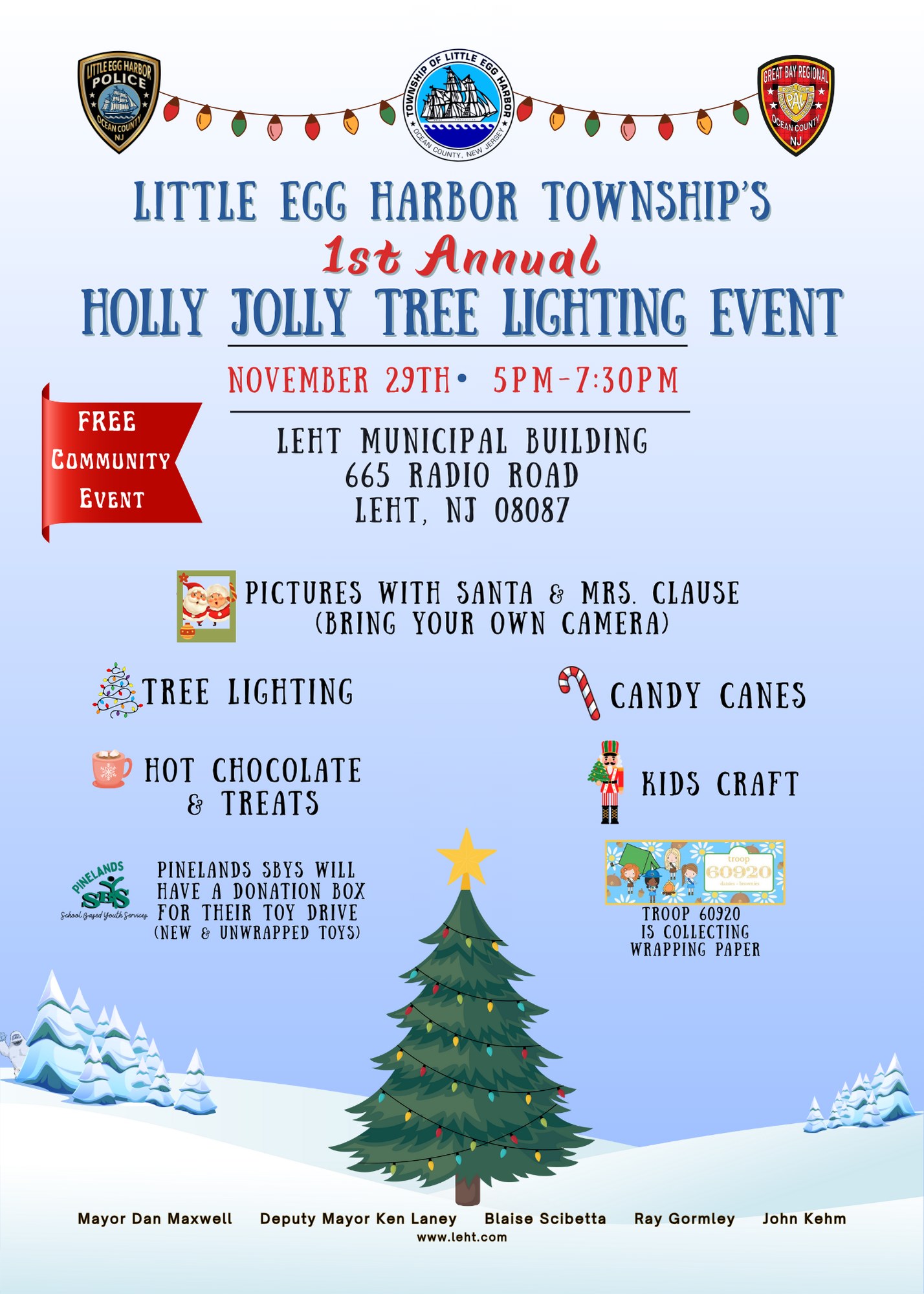 christmas tree in snow