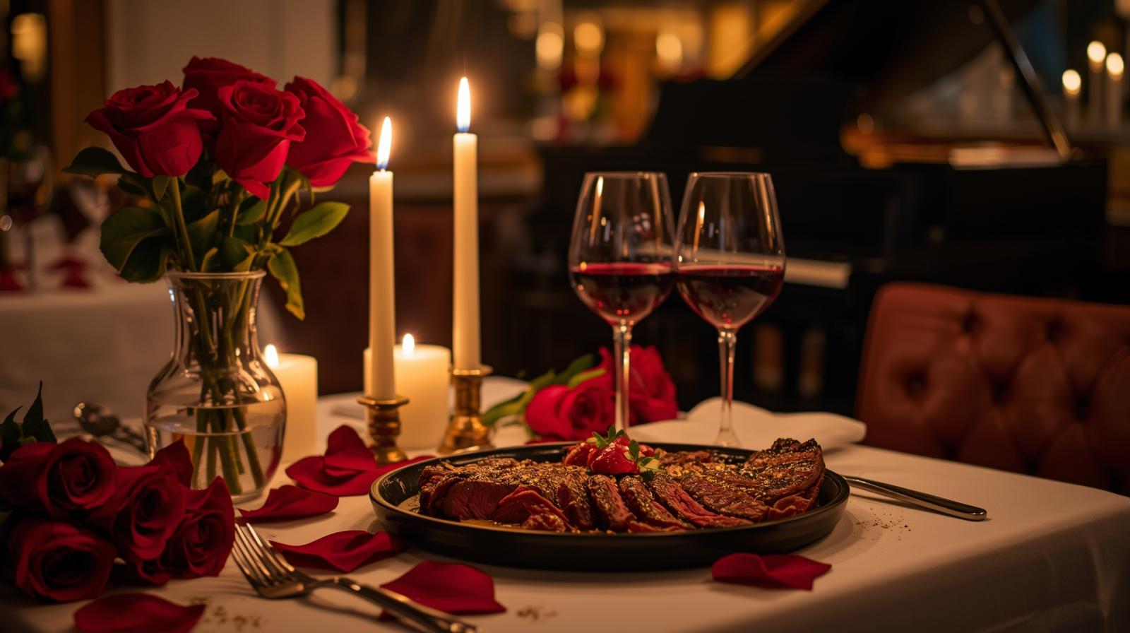 romantic steak dinner