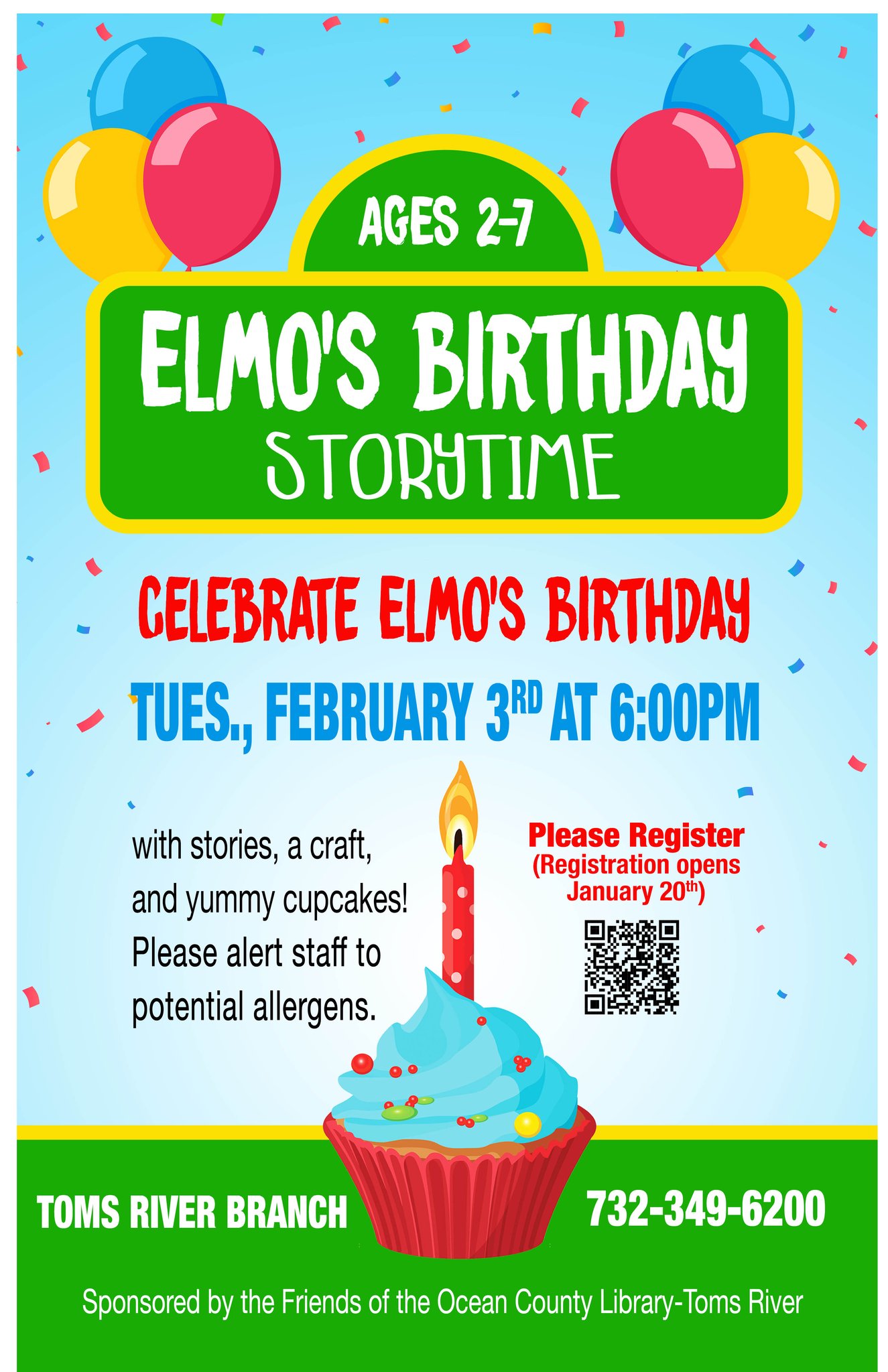 cupcake and balloons