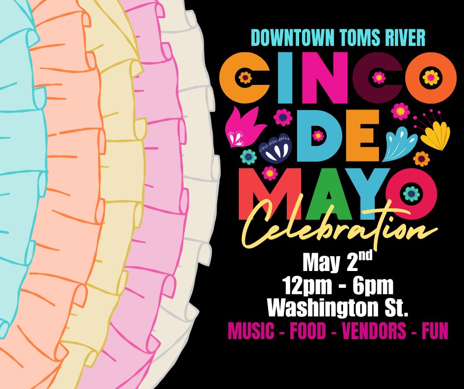 Cinco de Mayo flyer for Downtown Toms River