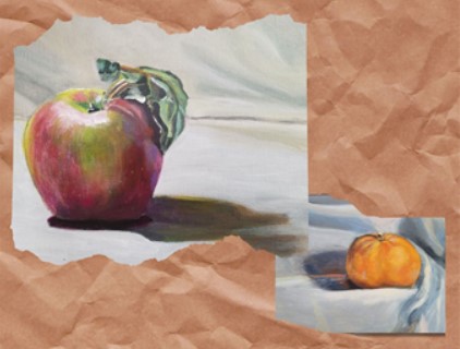 painting of apple