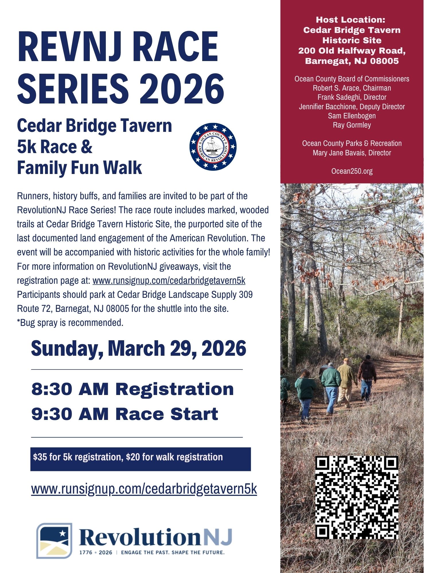 people hiking in woods