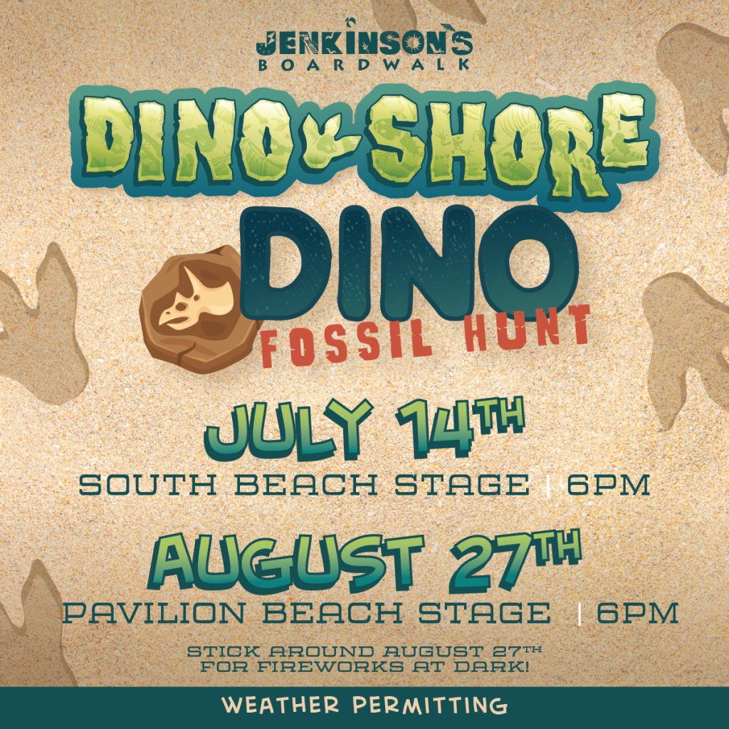 Dino Shore Flyer for Jenkinson's Boardwalk 