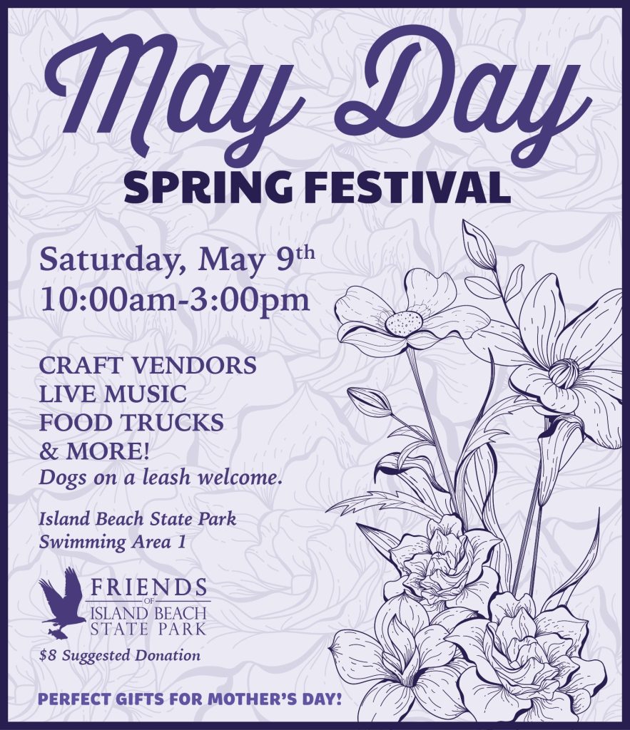 May Day Spring Festival Flyer with flowers
