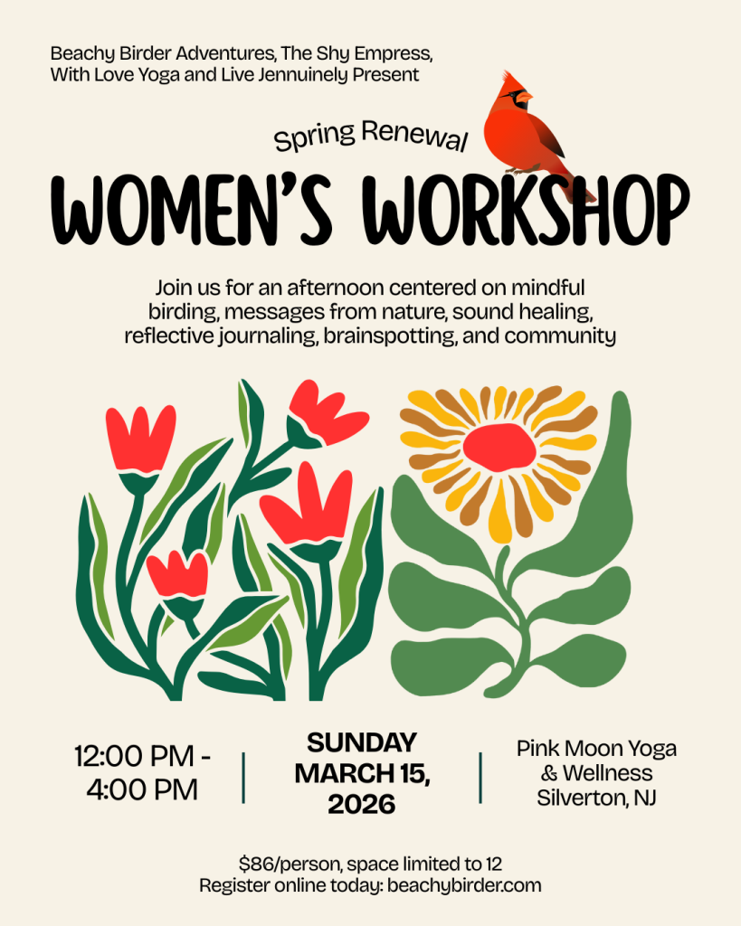 cardinal and flowers