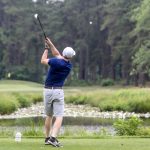 Man golfing
