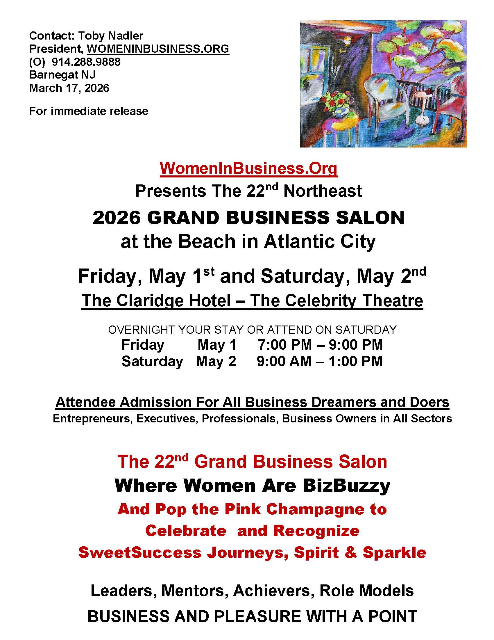 Women in Business Flyer for Grand Business Salon