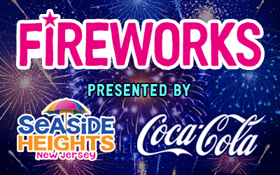 Fireworks flyer for Seaside Heights