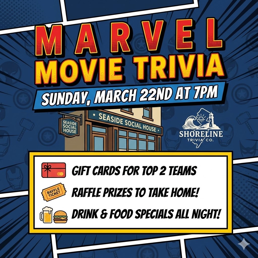 Marvel Movie Trivia Flyer