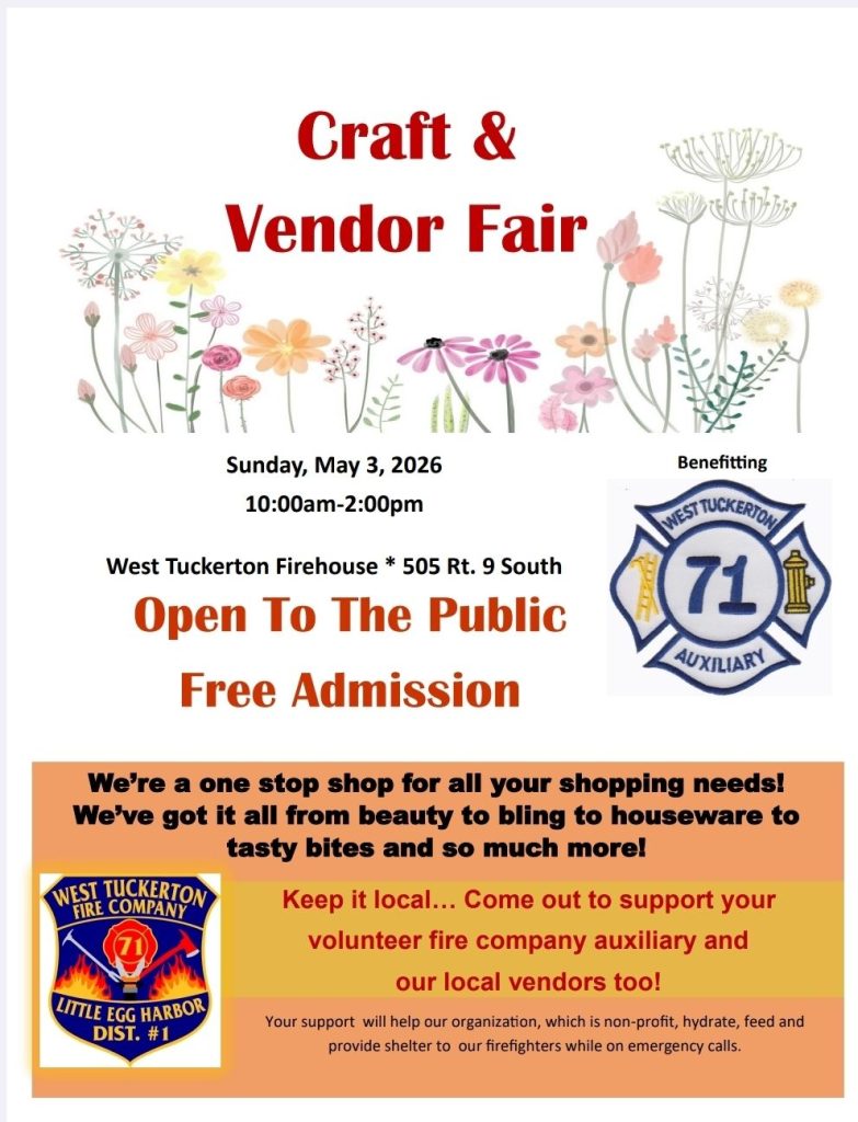 spring flowers on craft fair flyer