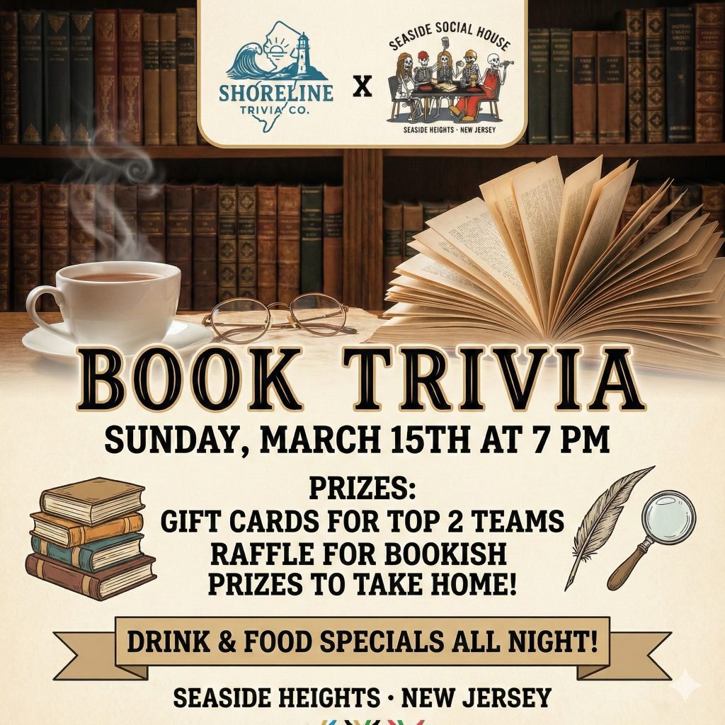 Book trivia flyer