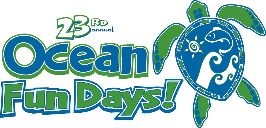 23rd Annual Ocean Fun Days Flyer with sea turtle 