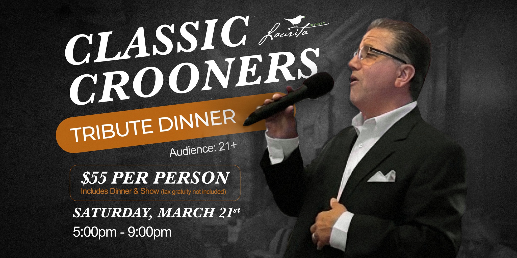 David Arellano singing and holding microphone