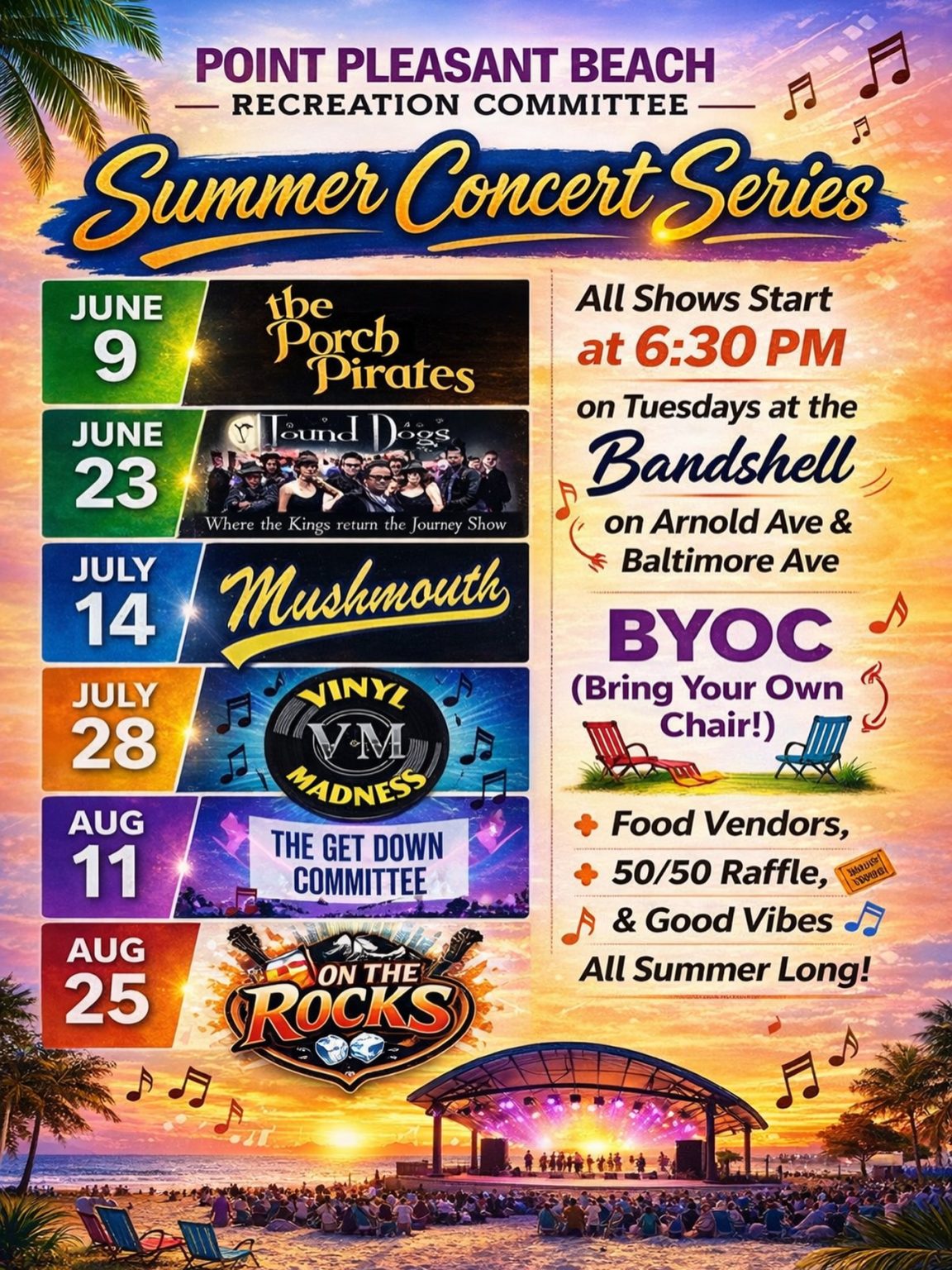 Point Pleasant Beach Summer Concert SeriesOcean County Tourism