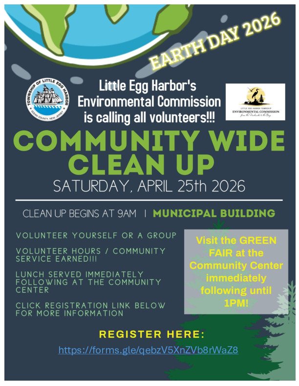earth day community clean up flyer