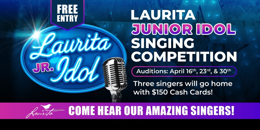 Laurita Junior Idol Singing Competition Flyer 