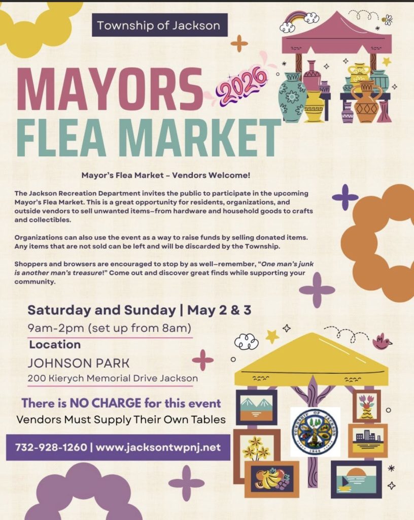 Mayors Flea Market Flyer for Township of Jackson 