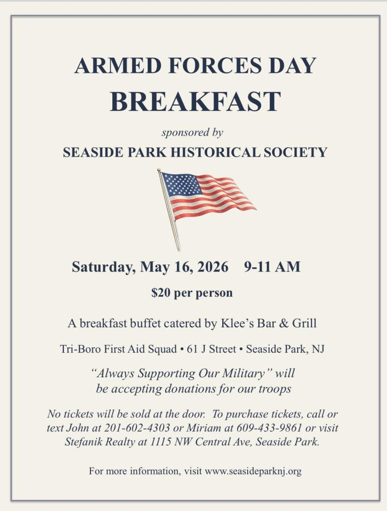 Armed Forces Day Breakfast Flyer with American Flag