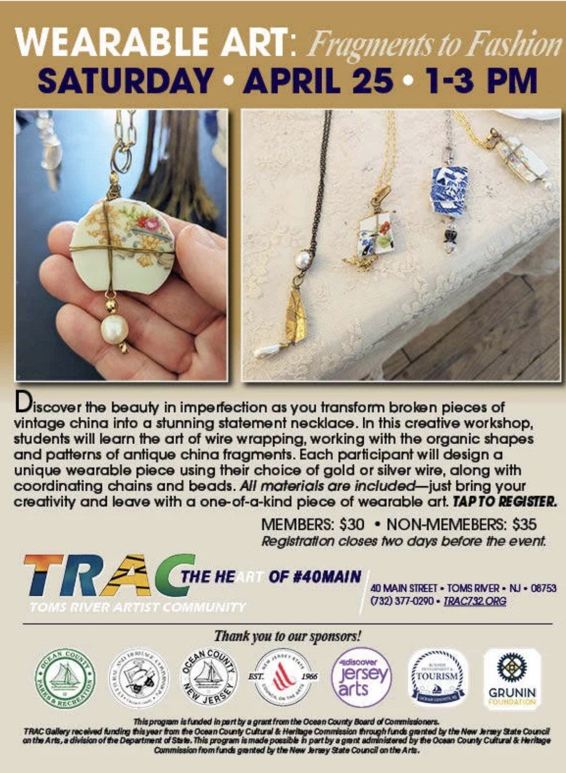 person holding a statement necklace