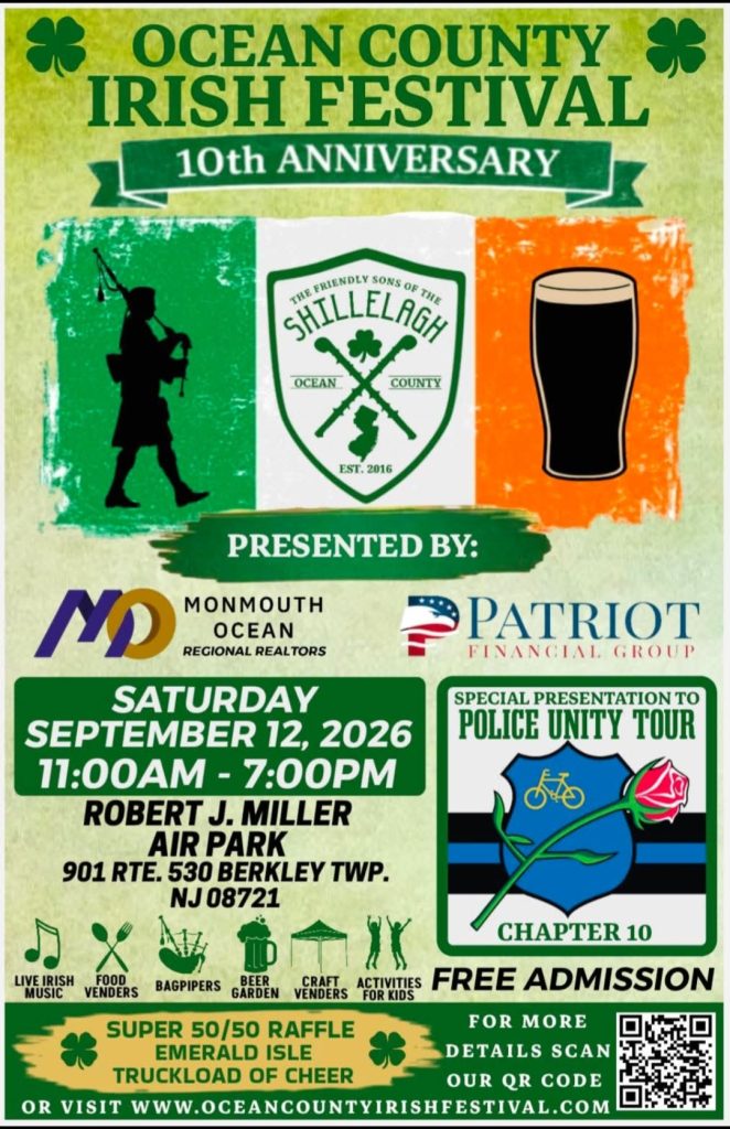 Ocean Count Irish Festival Flyer 
