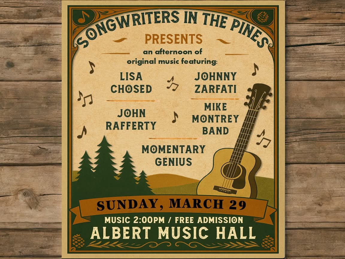 albert music hall flyer