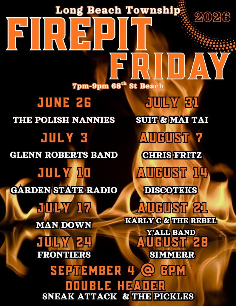 concert flyer with fire burning in background 