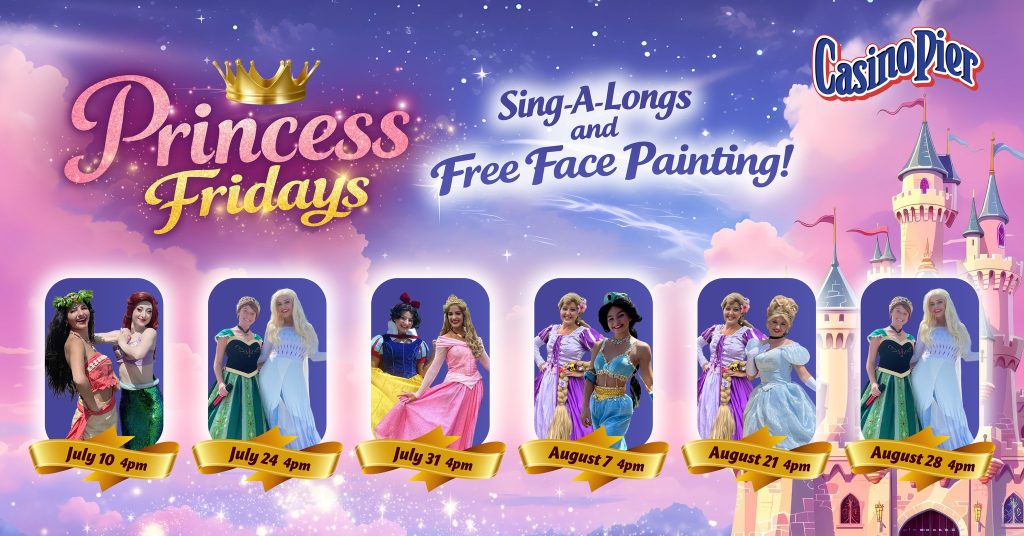 Princess Fridays Sing a longs and face panting featuring different princesses 
