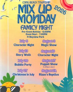 Long Beach Township Mix up Monday Family Night flyer 
