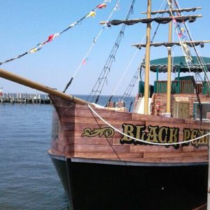 pirate ship in the water 