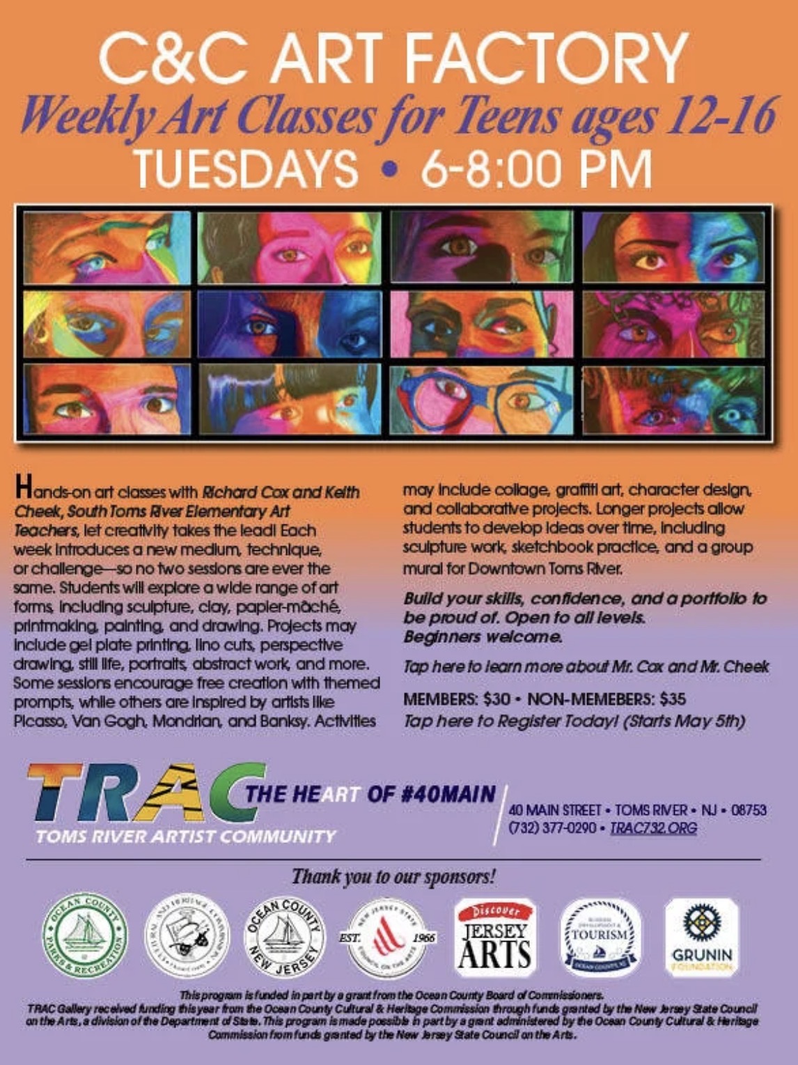 paintings of a person's eyes and part of their face