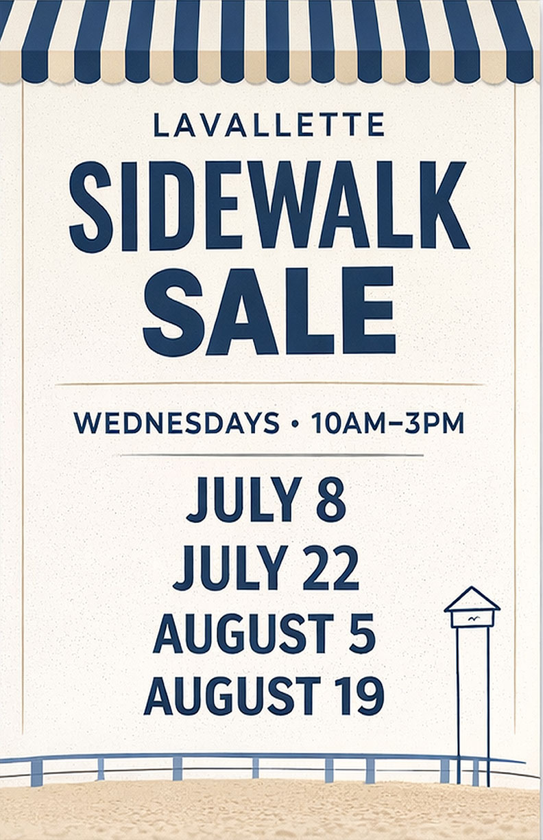 Lavallette Sidewalk Sale Flyer