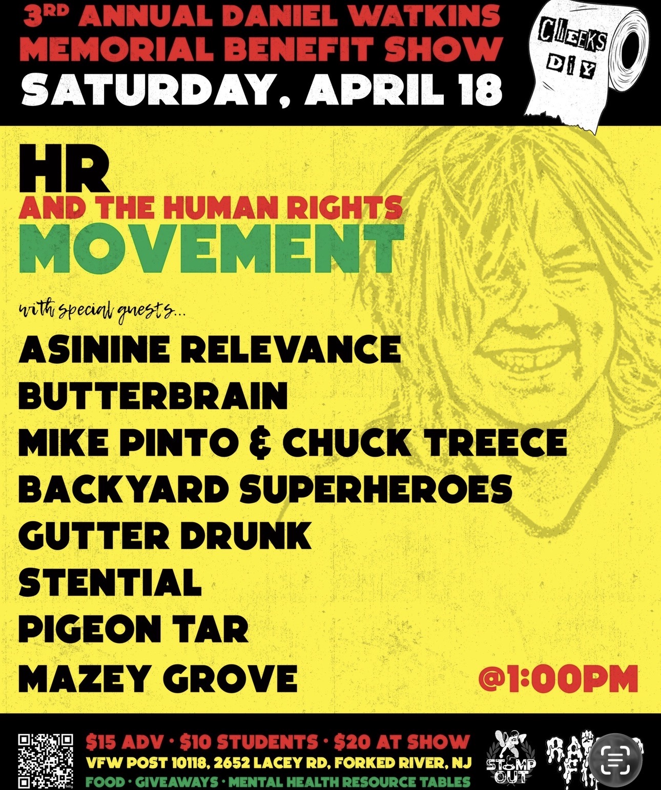 Daniel Watkins Memorial Show Flyer